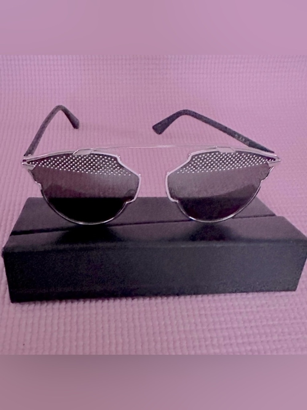 Dior Black and Silver Sunglasses